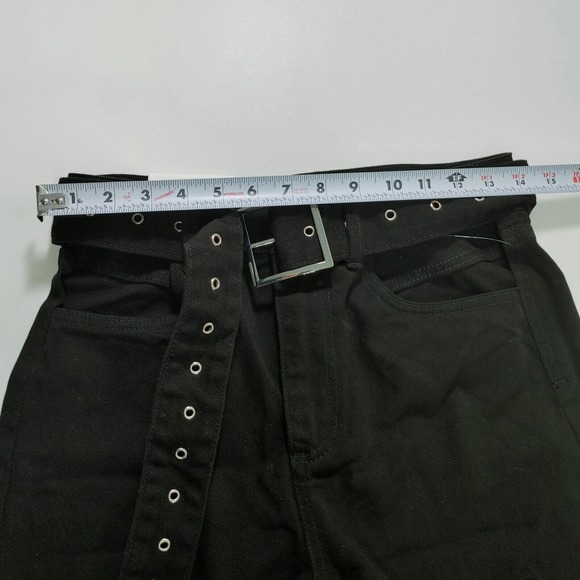 We Wore What Women's Jeans Size 26 Cut Out Straight Leg Black - Picture 3 of 13